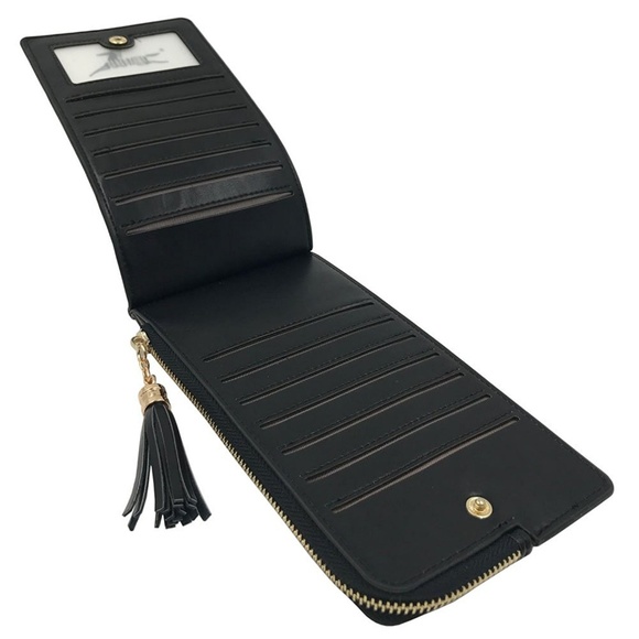 Womens RFID Bifold Phone Wallet Cards Organizer - Picture 3 of 5